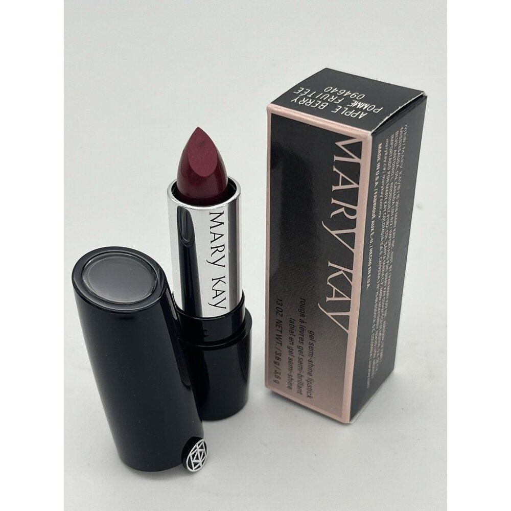 Mary Kay Gel Semi-Shine Lipstick .13 oz / 3.6 g APPLE BERRY 094640 New